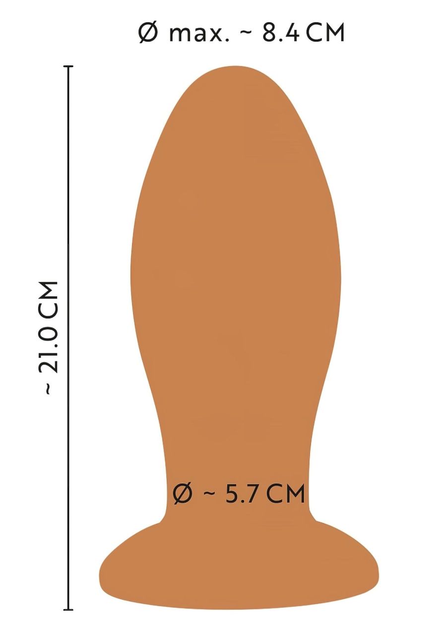 ANOS - nagy anál plug (narancs)