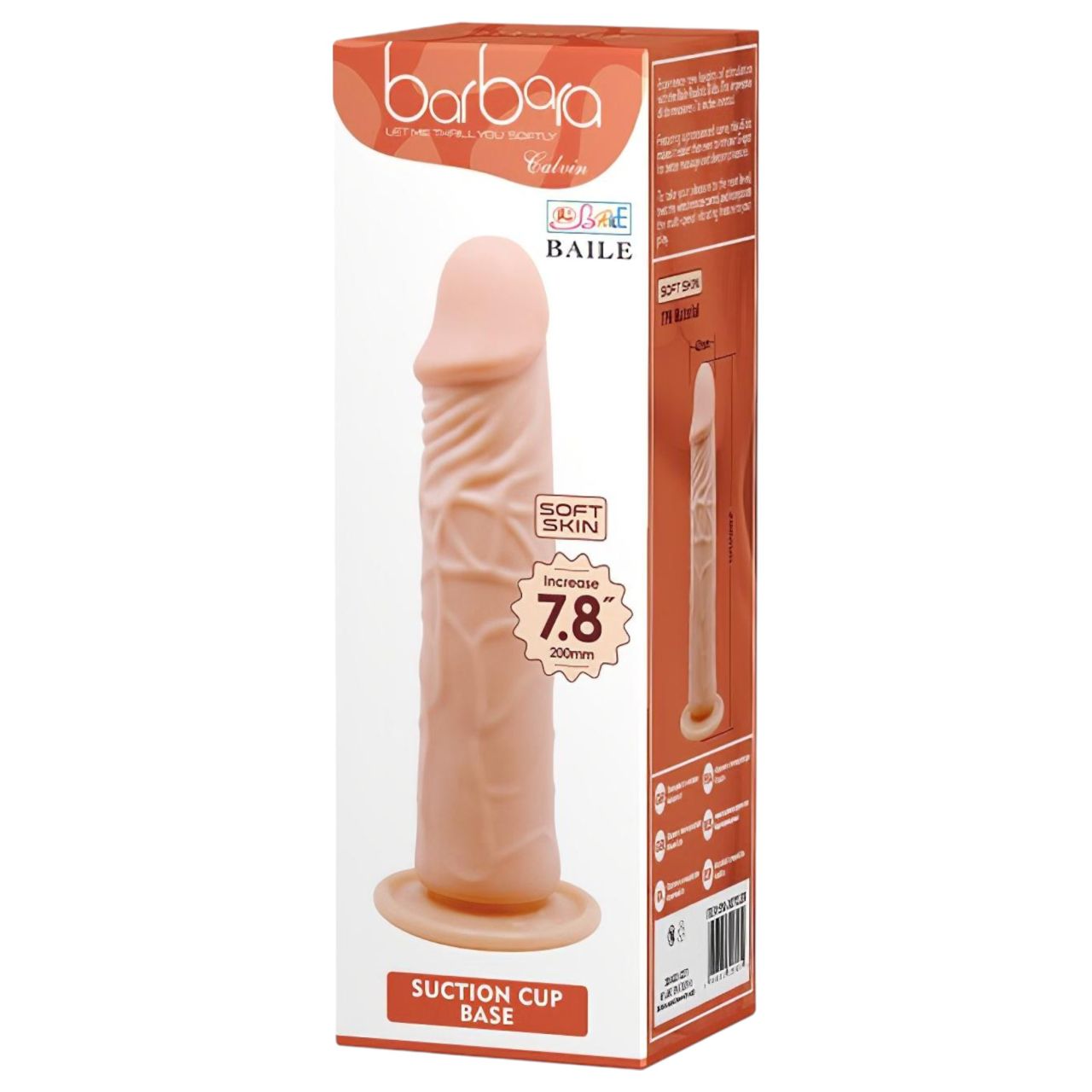 Baile Barbara Calvin - élethű dildó - 20cm (natúr)