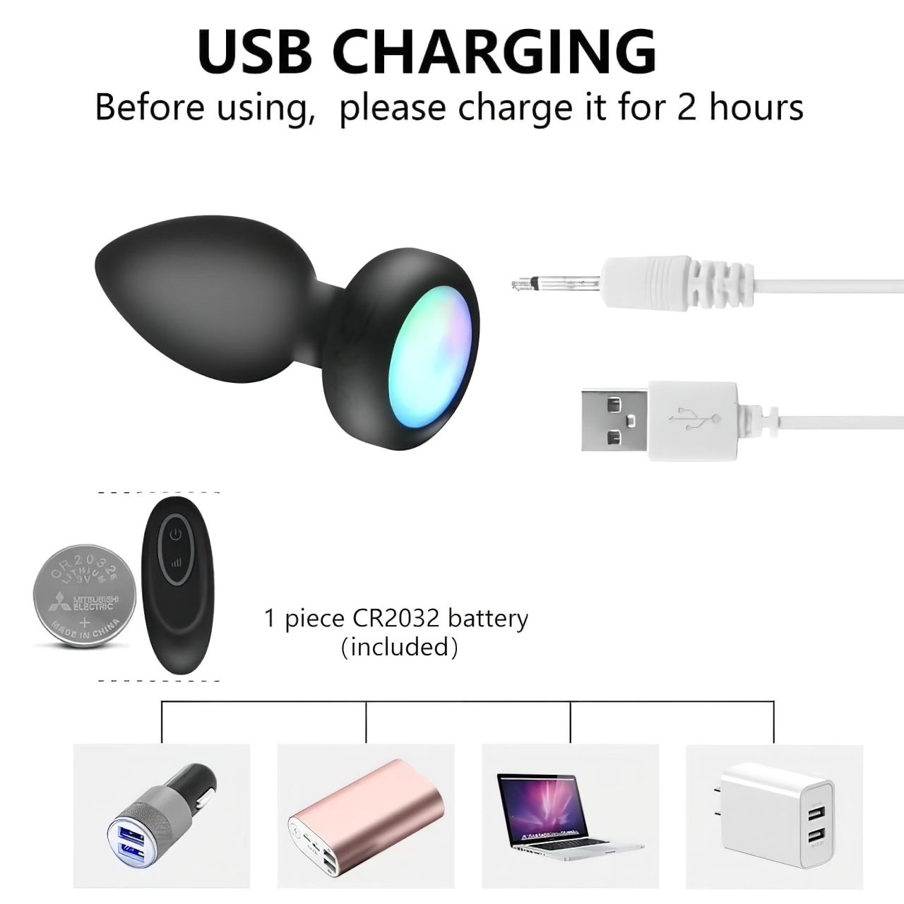 Mrow - világító, rádiós anál vibrátor (fekete) Mrow - világító, rádiós anál vibrátor (fekete)