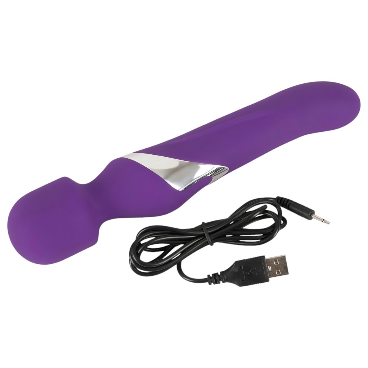 Javida Wand & Pearl - 2in1 masszírozó vibrátor (lila) Javida Wand & Pearl - 2in1 masszírozó vibrátor (lila)