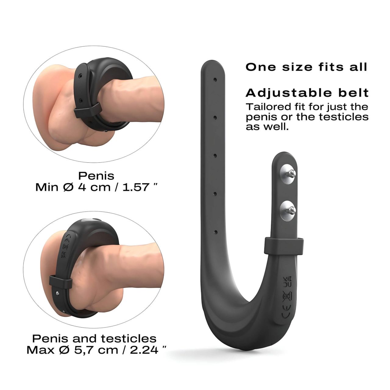 Dorcel - vibrációs, állítható péniszgyűrű (fekete) Dorcel - vibrációs, állítható péniszgyűrű (fekete)