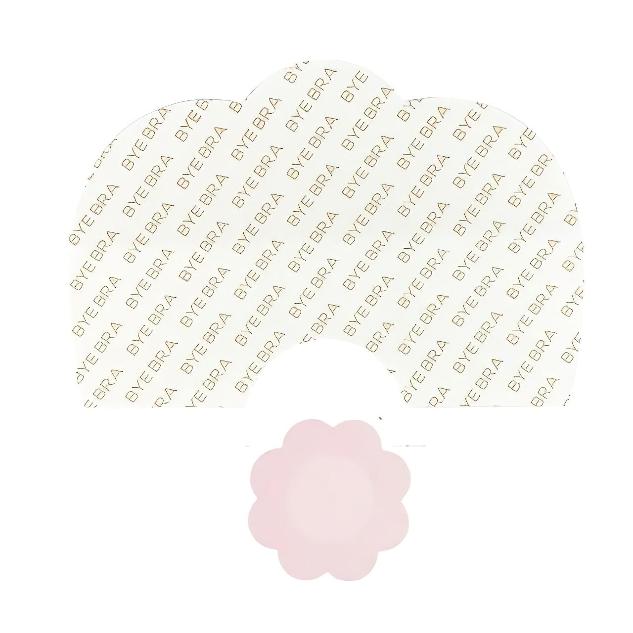 Bye Bra D-F - láthatatlan mellemelő tapasz - pink (6db)