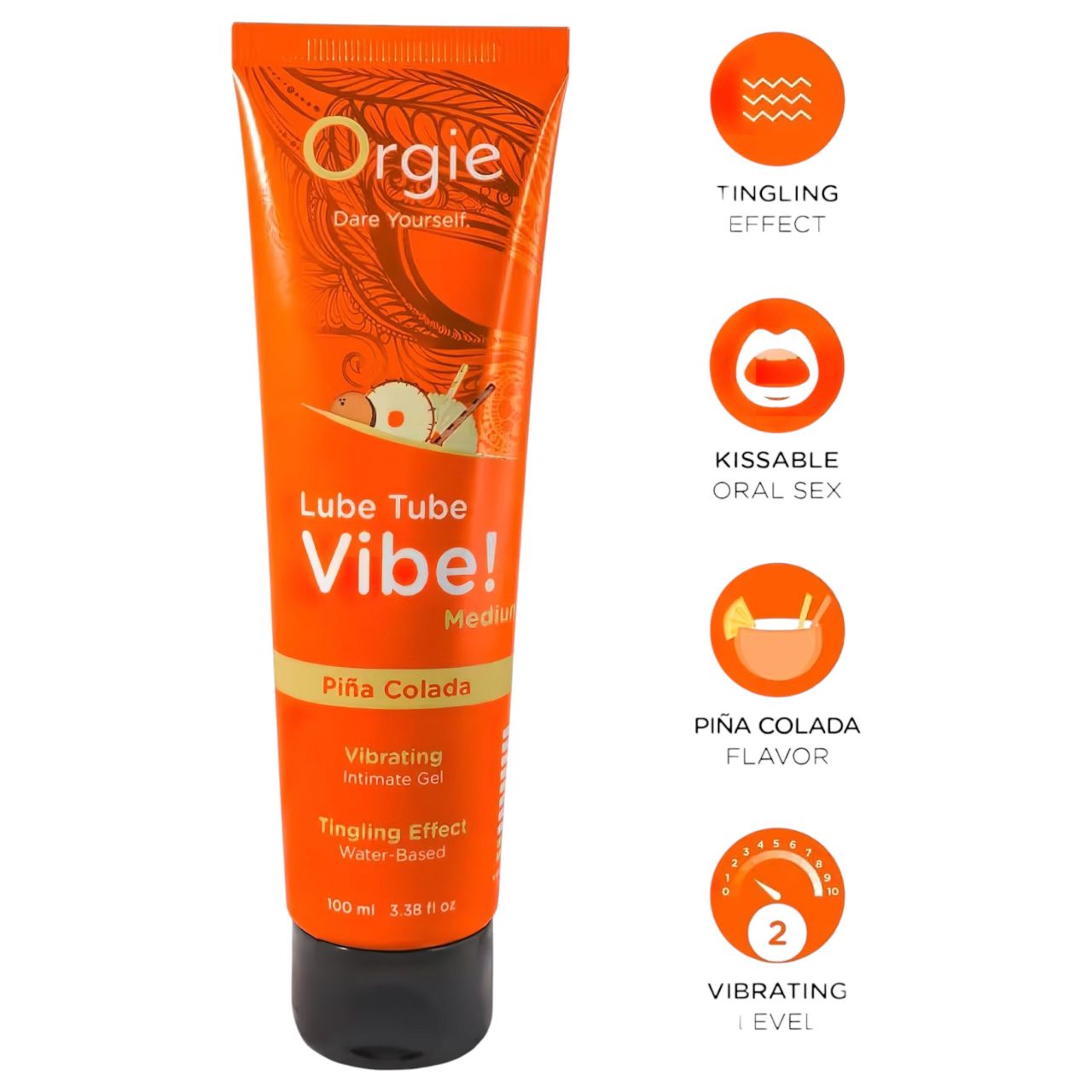 Orgie Lube Tube - bizsergető intim gél - Pina Colada (100ml) Orgie Lube Tube - bizsergető intim gél - Pina Colada (100ml)