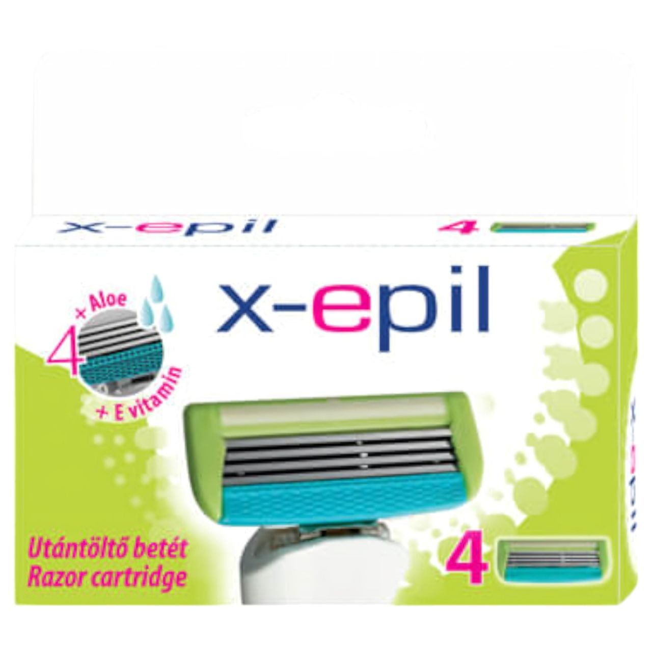 X-Epil - női borotva betét 4 pengés (4db) X-Epil - női borotva betét 4 pengés (4db)