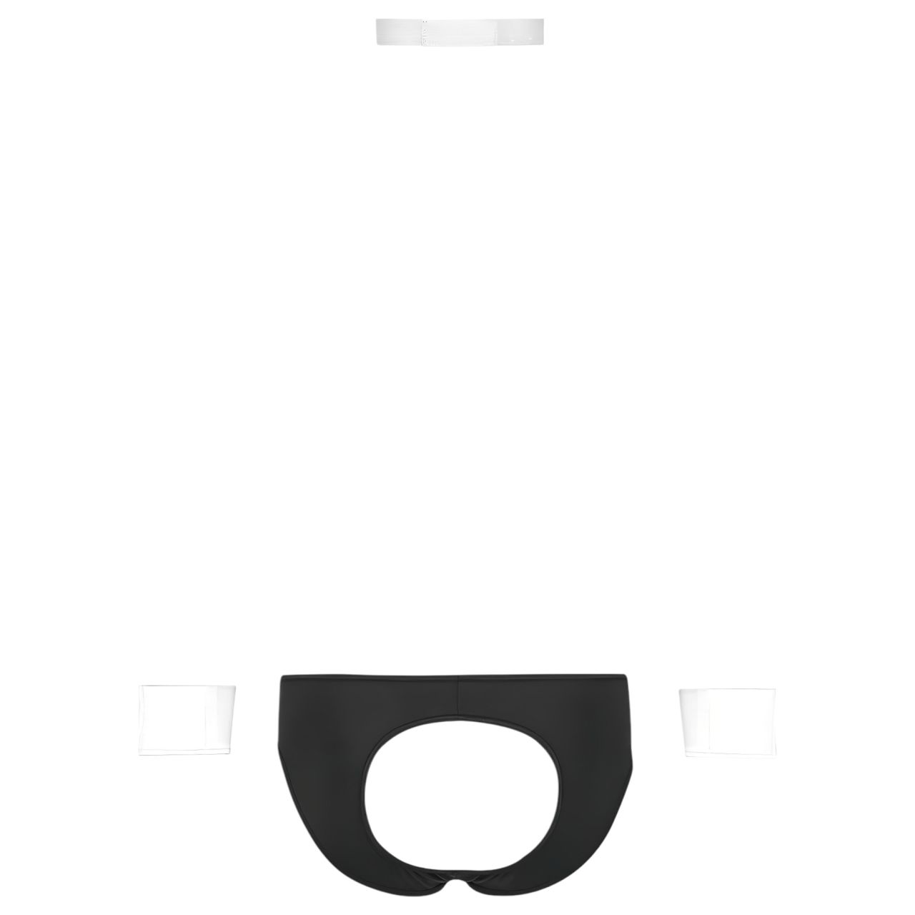 Svenjoyment - férfi pincér tanga jelmez szett (fekete-fehér) Svenjoyment - férfi pincér tanga jelmez szett (fekete-fehér)