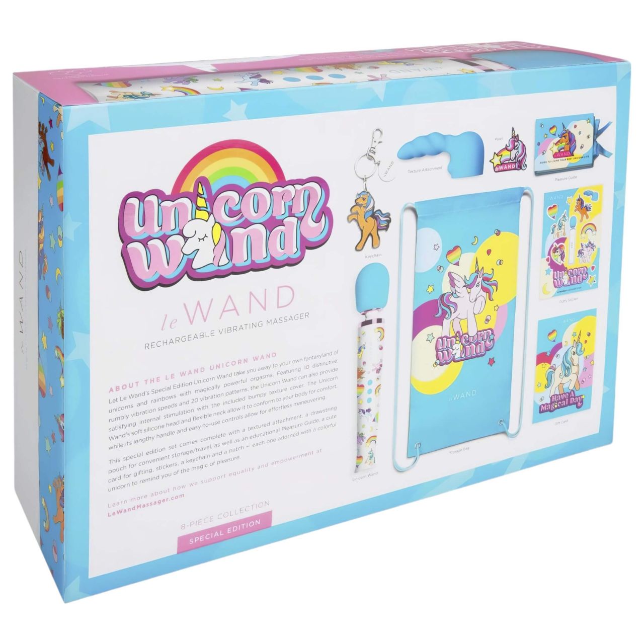 le Wand Unicorn - masszírozó vibrátor szett (szivárvány) le Wand Unicorn - masszírozó vibrátor szett (szivárvány)