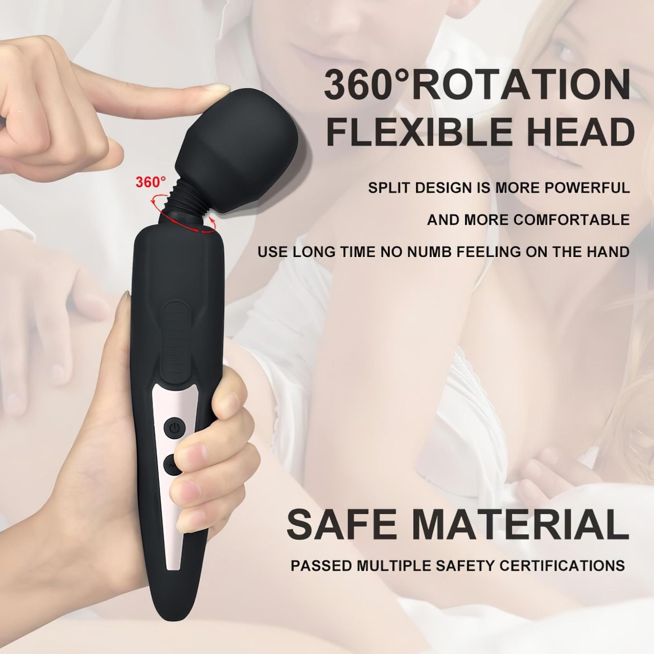 Mrow - akkus, vízálló masszírozó vibrátor (fekete) Mrow - akkus, vízálló masszírozó vibrátor (fekete)