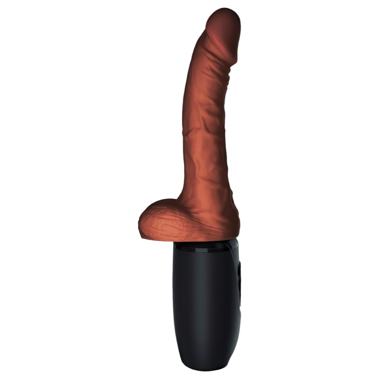 King Cock Plus 7,5 - herés lökő vibrátor (barna) King Cock Plus 7,5 - herés lökő vibrátor (barna)
