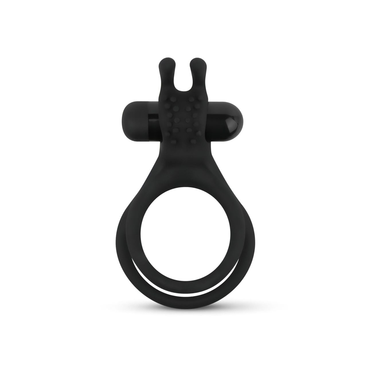 Easytoys Share Ring - vibrációs pénisz- és heregyűrű (fekete) Easytoys Share Ring - vibrációs pénisz- és heregyűrű (fekete)