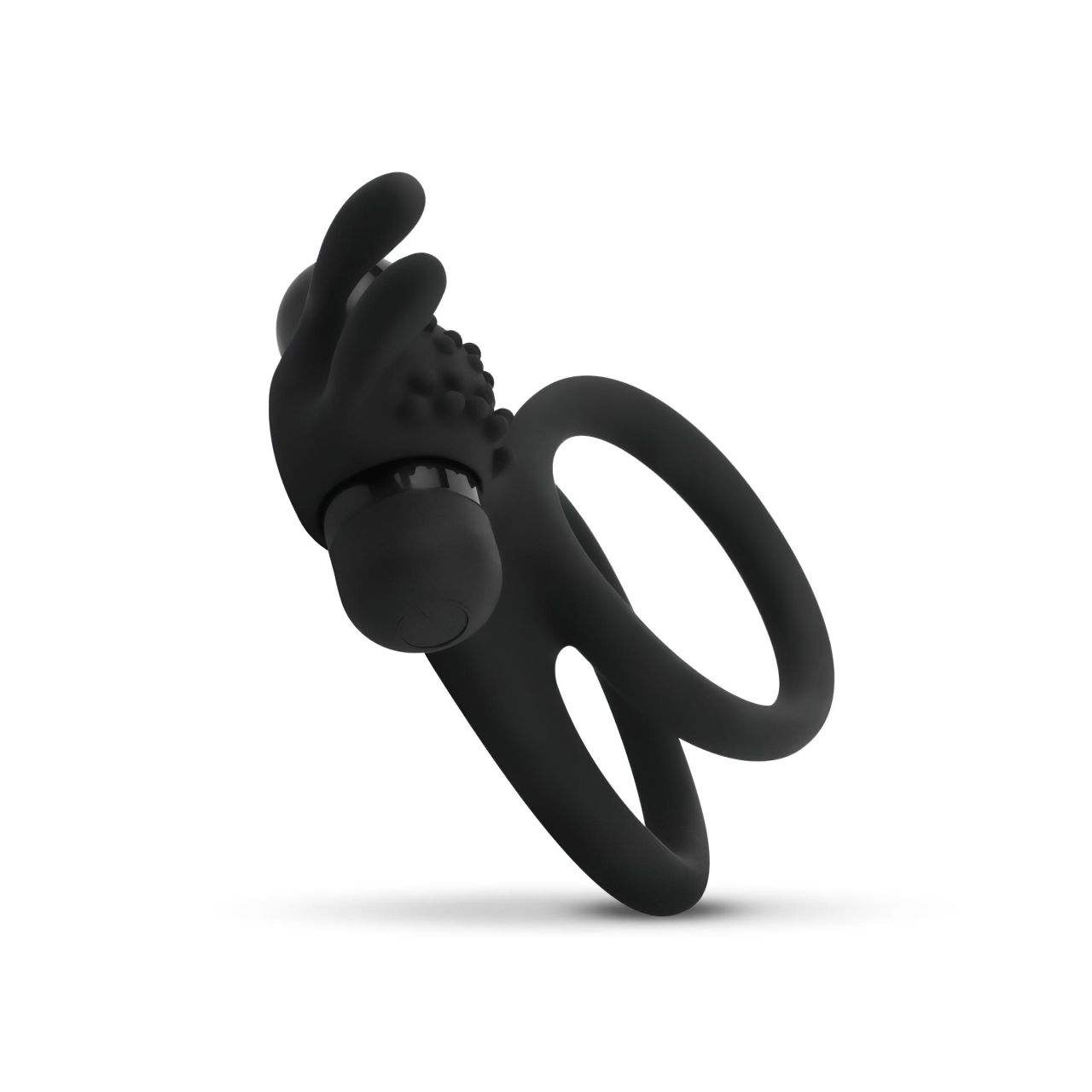 Easytoys Share Ring - vibrációs pénisz- és heregyűrű (fekete) Easytoys Share Ring - vibrációs pénisz- és heregyűrű (fekete)