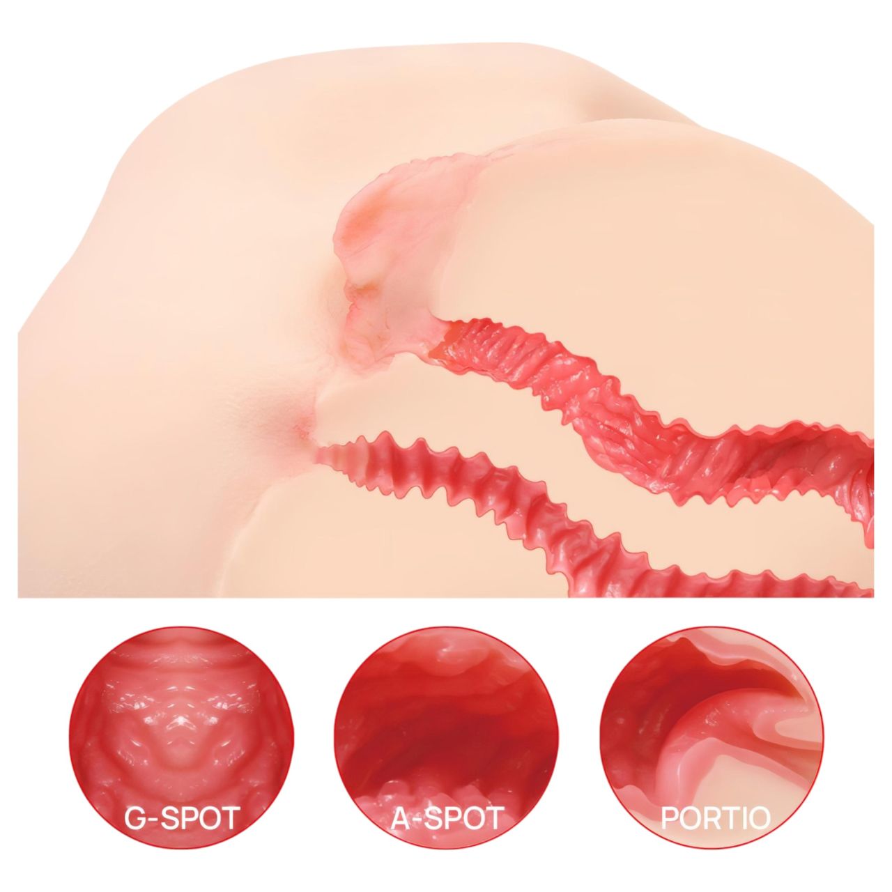 Kokos Vanilla 004 - élethű torzó maszturbátor (natúr) Kokos Vanilla 004 - élethű torzó maszturbátor (natúr)