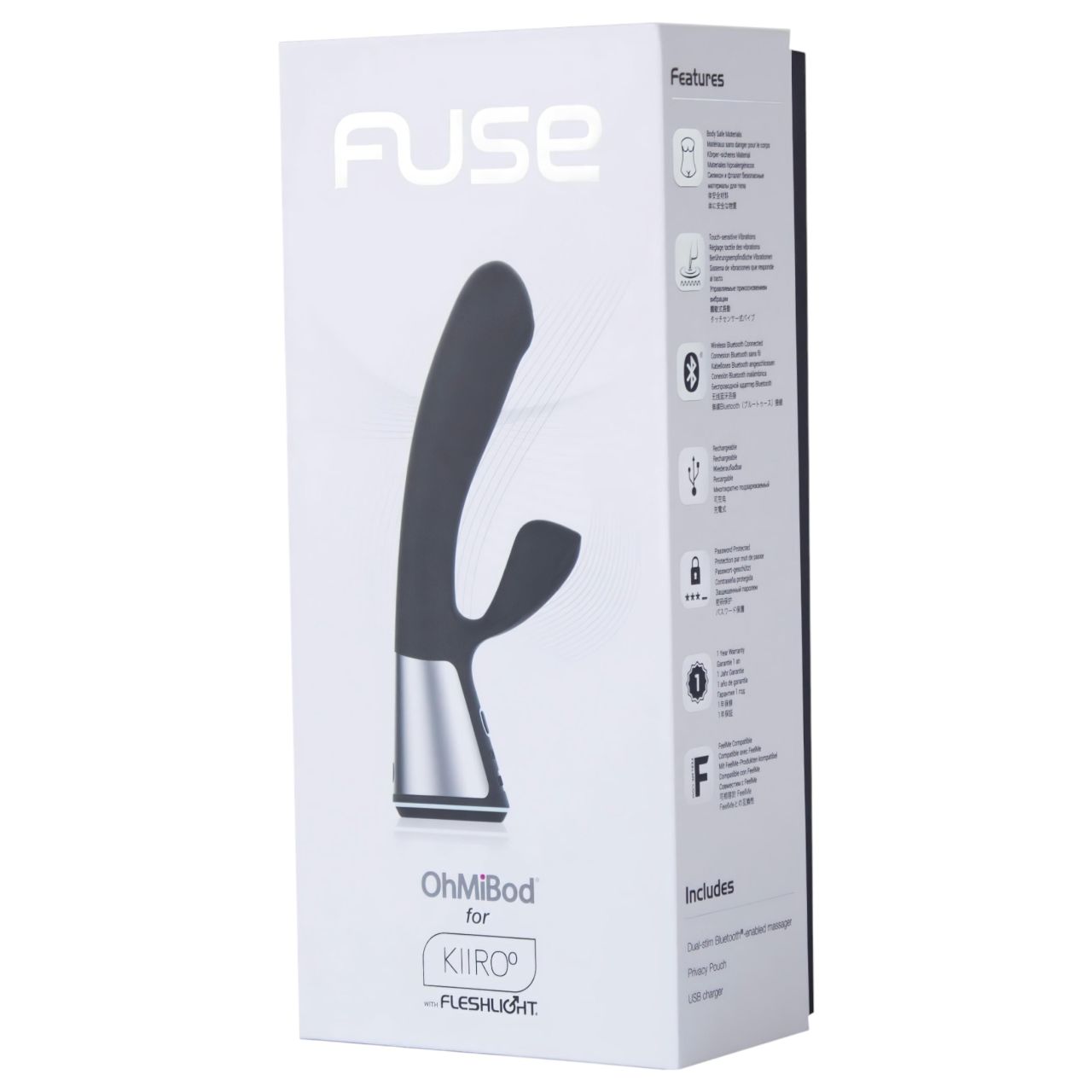 / Fleshlight OHMIBOD Kiiroo - okos csiklókaros vibrátor (fekete)