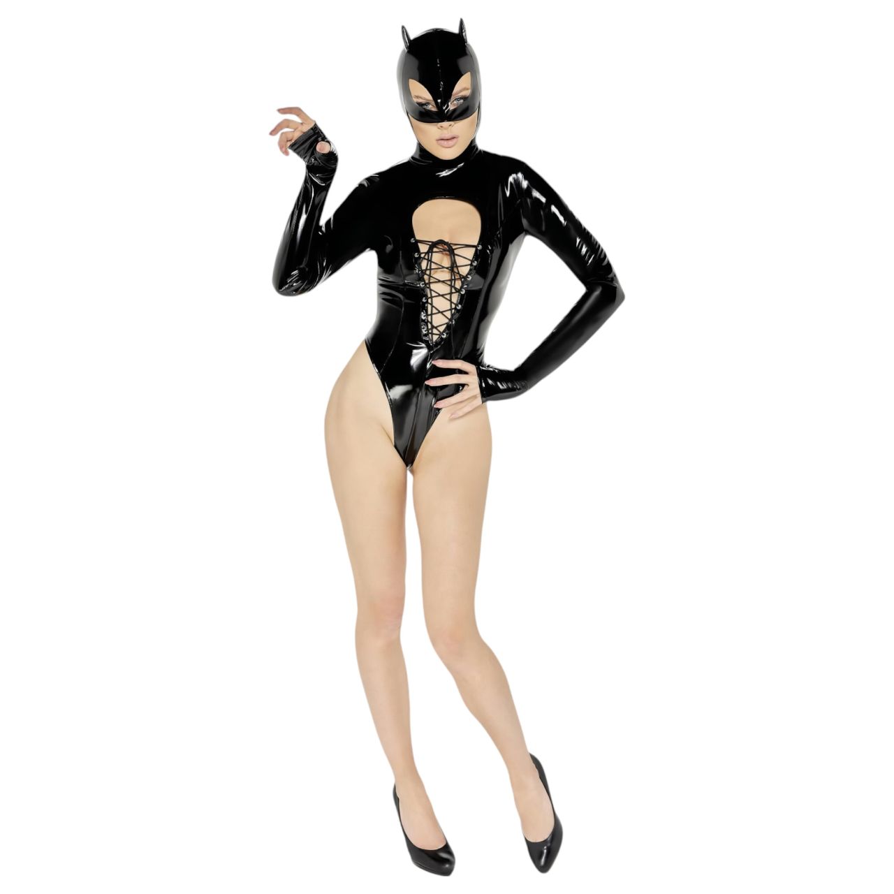 Black Velvets - hosszúujjú Batwoman body (fekete) Black Velvets - hosszúujjú Batwoman body (fekete)