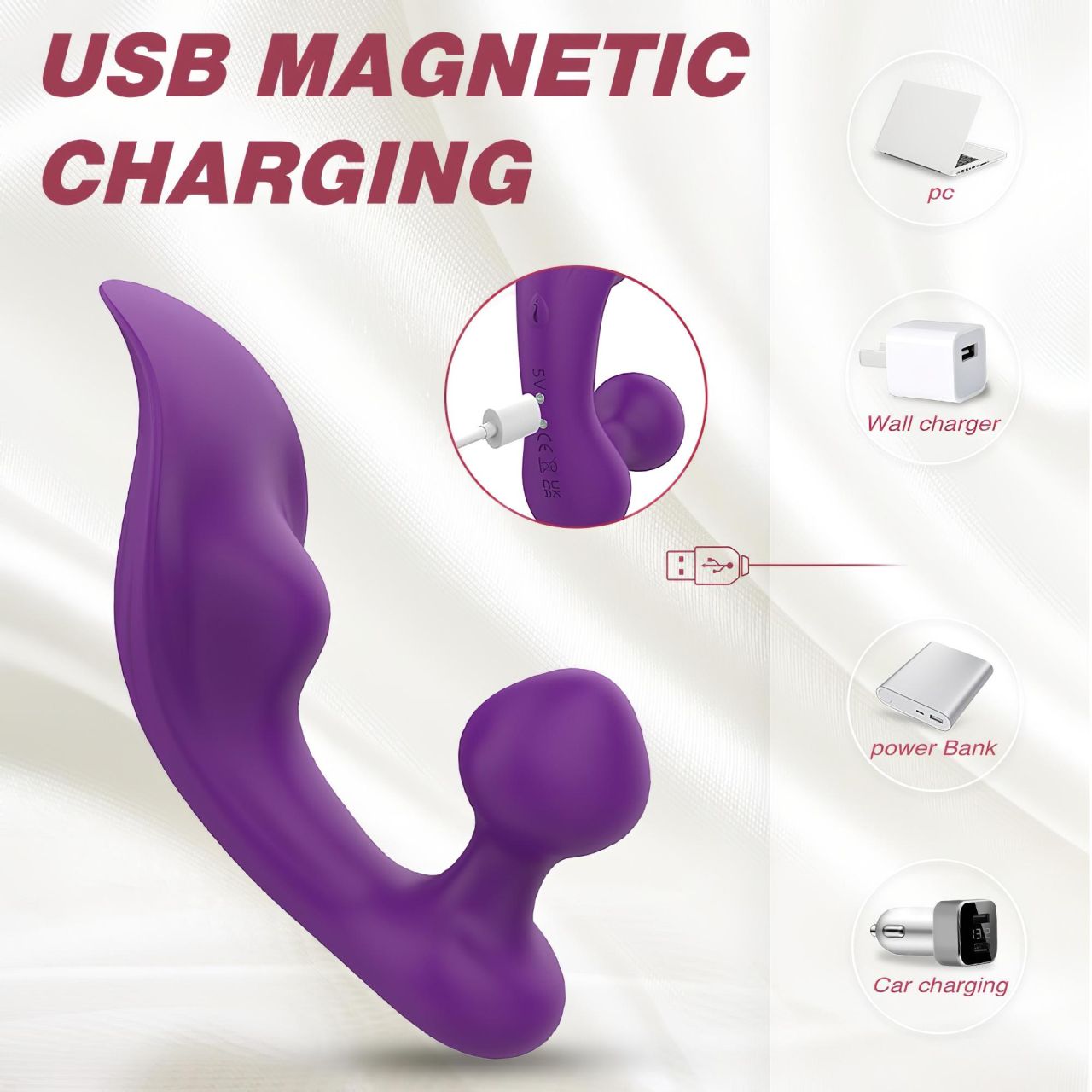 Sex HD Chomper - vízálló csikló- és anál vibrátor (lila) Sex HD Chomper - vízálló csikló- és anál vibrátor (lila)