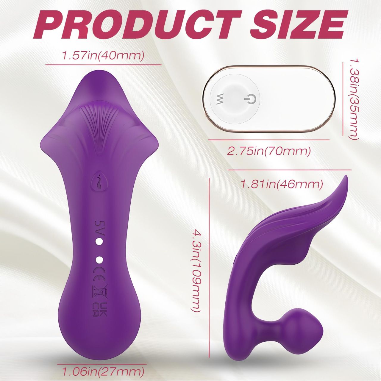 Sex HD Chomper - vízálló csikló- és anál vibrátor (lila) Sex HD Chomper - vízálló csikló- és anál vibrátor (lila)