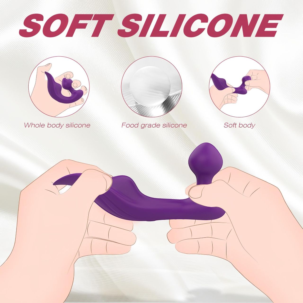 Sex HD Chomper - vízálló csikló- és anál vibrátor (lila) Sex HD Chomper - vízálló csikló- és anál vibrátor (lila)