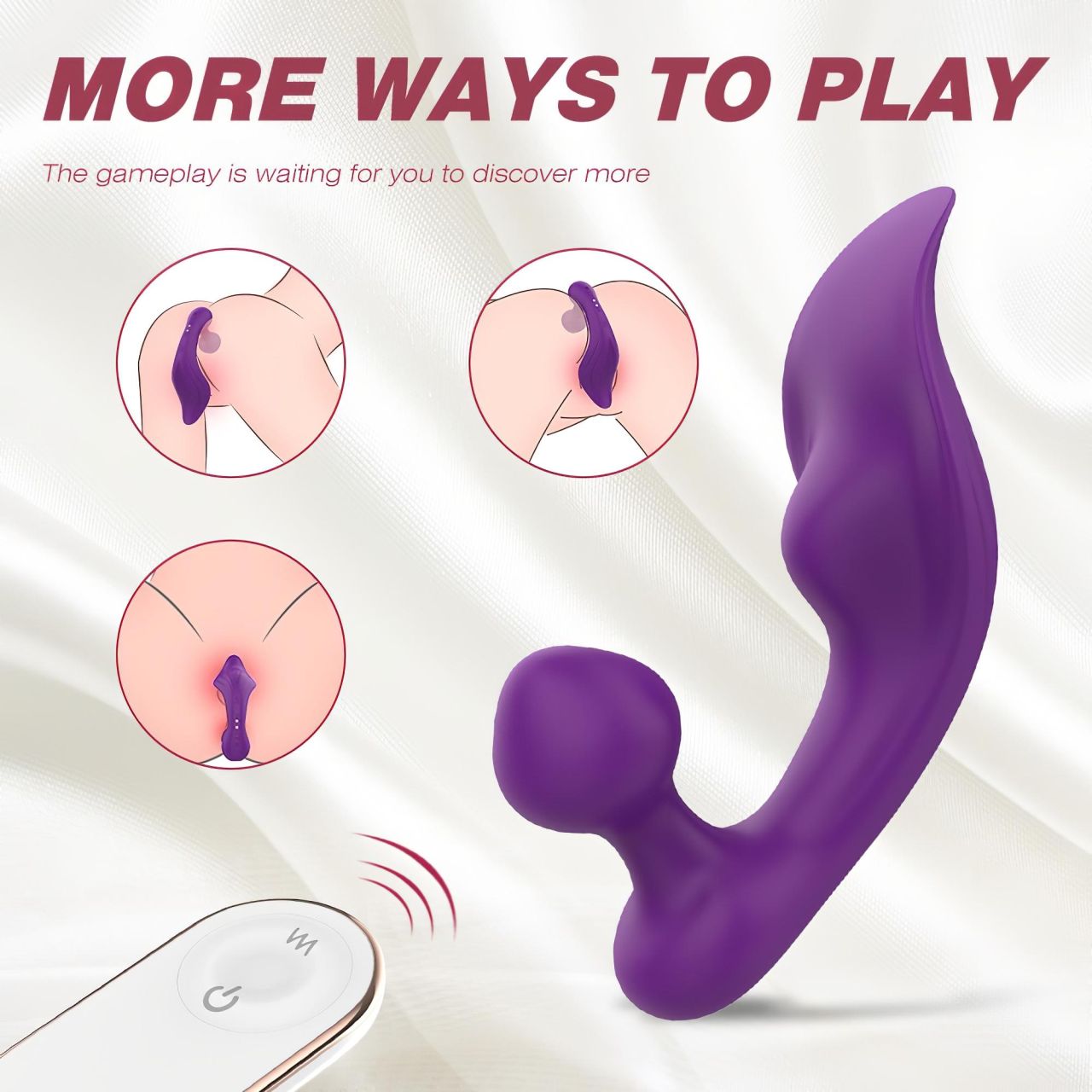 Sex HD Chomper - vízálló csikló- és anál vibrátor (lila) Sex HD Chomper - vízálló csikló- és anál vibrátor (lila)