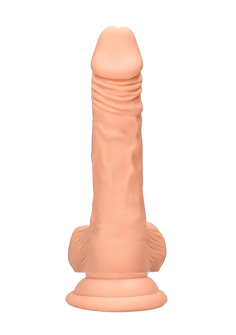 RealRock Dong 7 - élethű, herés dildó (17cm) - natúr RealRock Dong 7 - élethű, herés dildó (17cm) - natúr