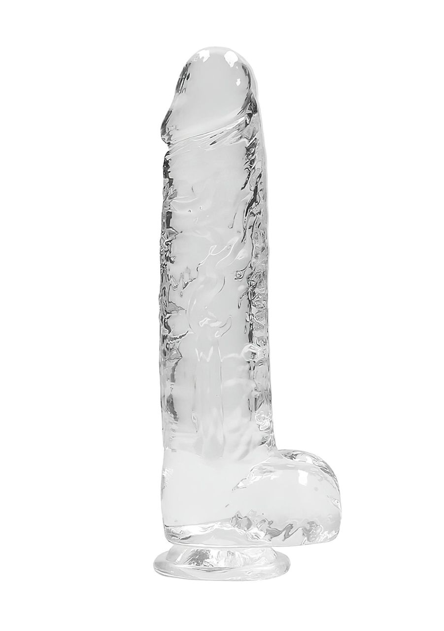 RealRock - átlátszó élethű dildó - átlátszó (22cm) RealRock - átlátszó élethű dildó - átlátszó (22cm)