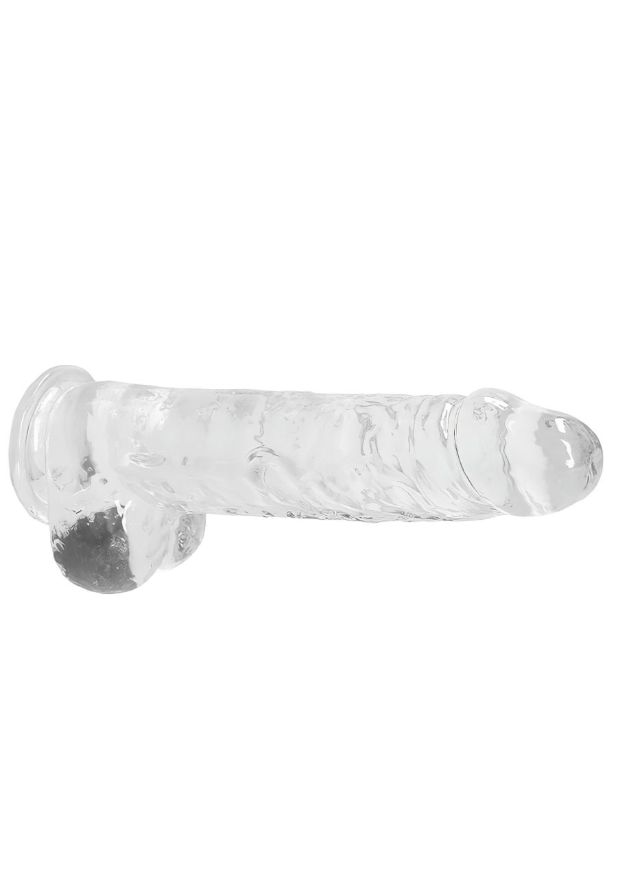 RealRock - átlátszó élethű dildó - átlátszó (22cm) RealRock - átlátszó élethű dildó - átlátszó (22cm)