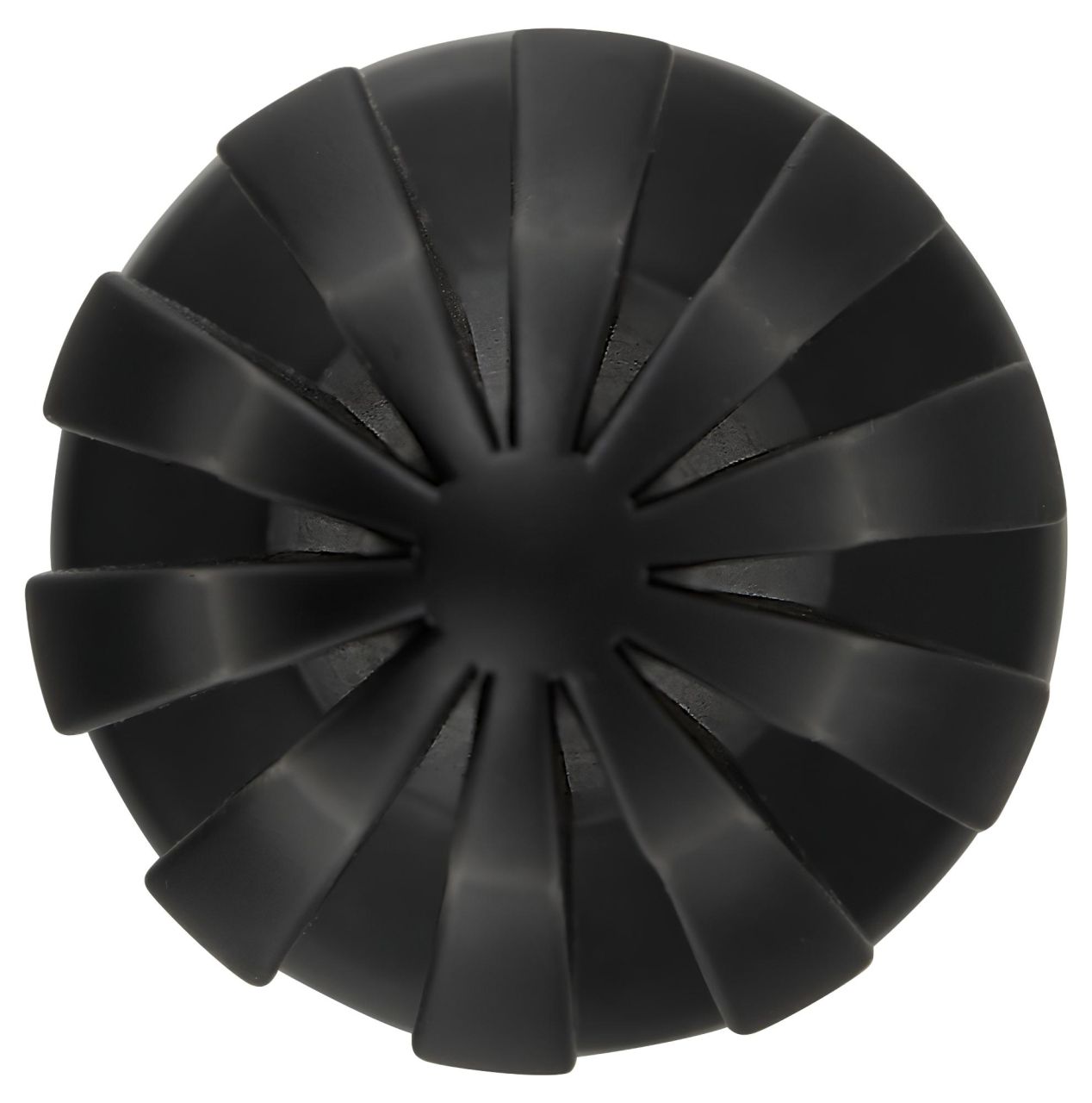 / ANOS - bordázott puha butt plug - 7 cm (fekete)