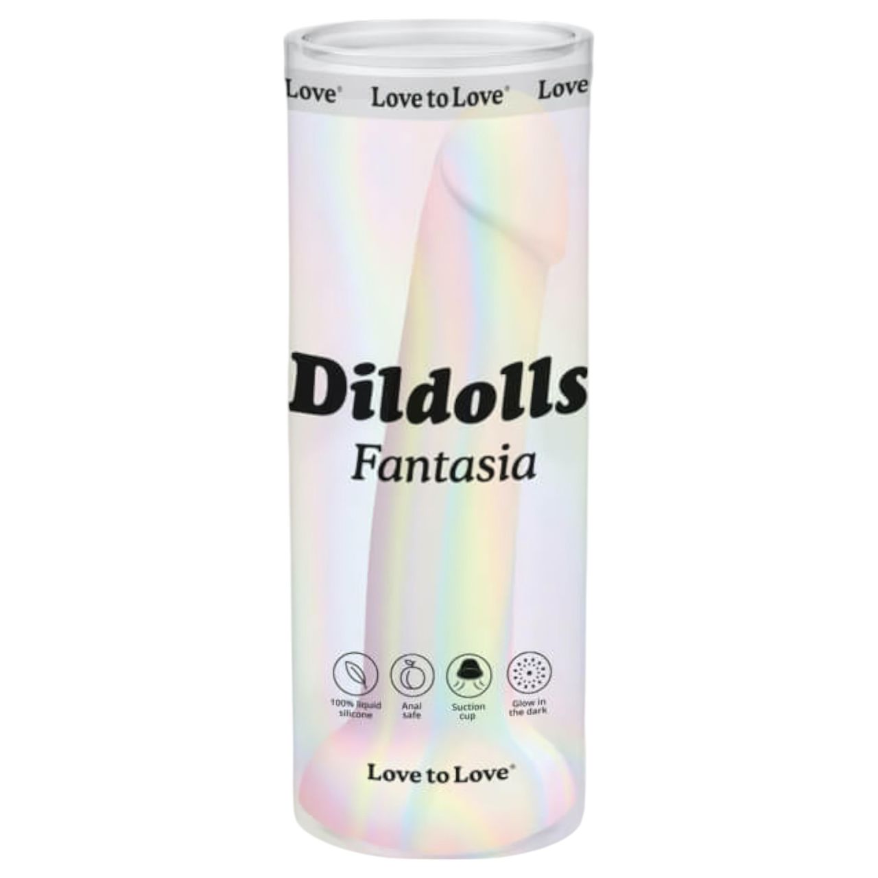 Dildolls Fantasia - tapadókorongos szilikon dildó (csíkos) Dildolls Fantasia - tapadókorongos szilikon dildó (csíkos)