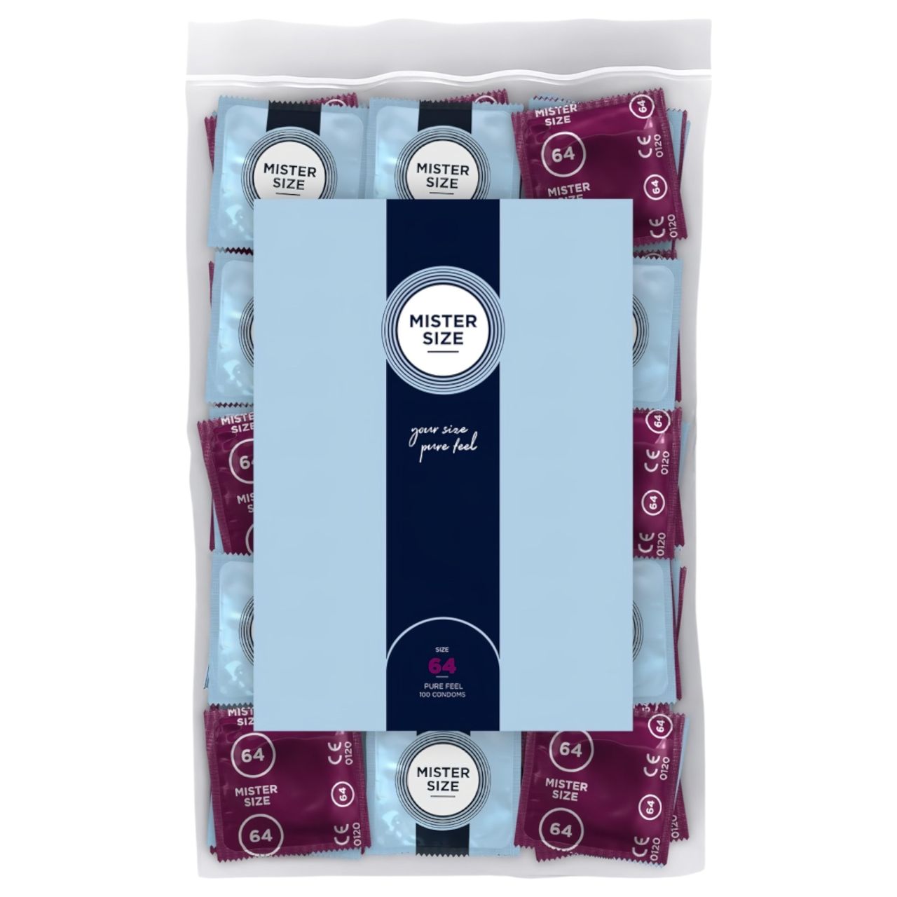 Mister Size vékony óvszer - 64mm (100db) Mister Size vékony óvszer - 64mm (100db)