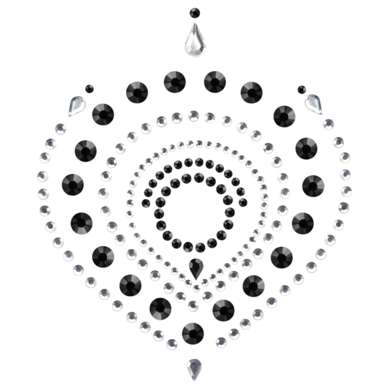 Csillogó gyémántok intim ékszer szett - 3 részes (fekete) Csillogó gyémántok intim ékszer szett - 3 részes (fekete)