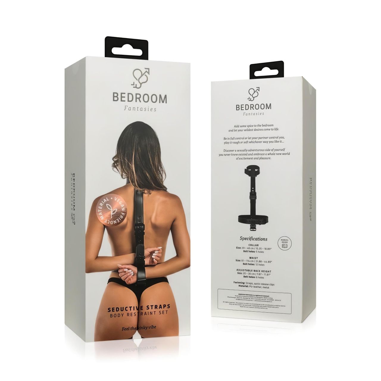Bedroom Fantasies - BDSM kötöző nyakörvvel és béklyókkal (fekete) Bedroom Fantasies - BDSM kötöző nyakörvvel és béklyókkal (fekete)