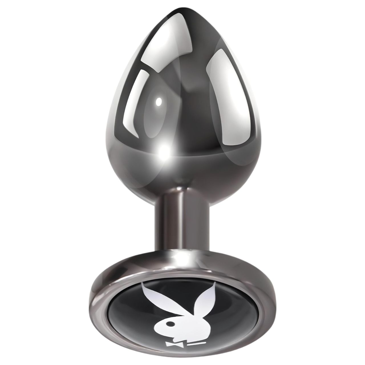 Playboy Tux - anál plug - kicsi (ezüst) Playboy Tux - anál plug - kicsi (ezüst)