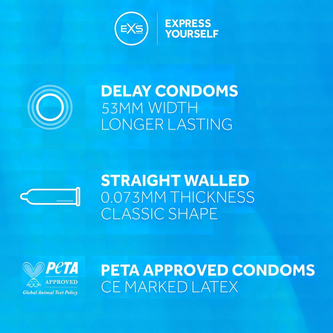 EXS Delay - latex óvszer (144db) EXS Delay - latex óvszer (144db)