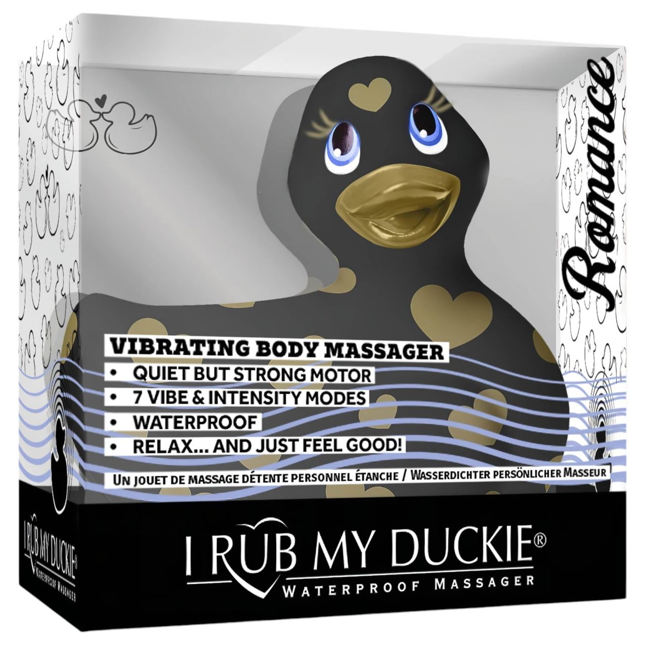 My Duckie Romance 2.0 - csikló vibrátor (fekete-arany) My Duckie Romance 2.0 - csikló vibrátor (fekete-arany)