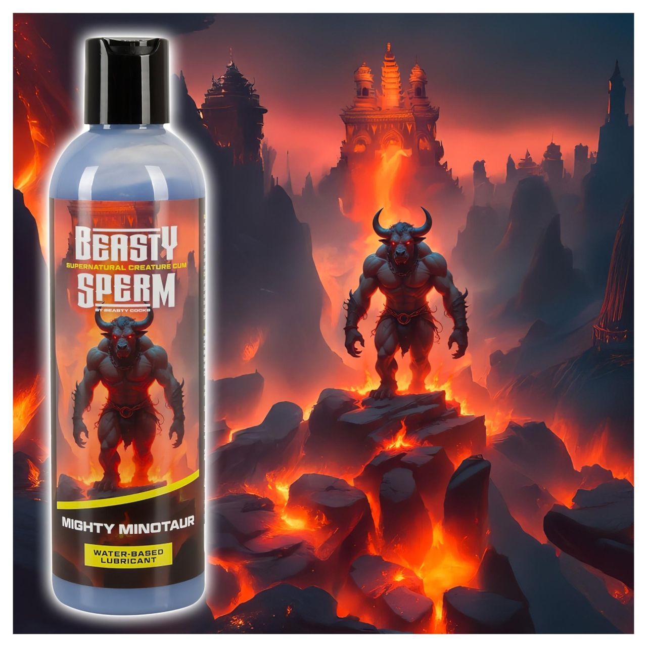 Beasty Cocks - misztikus dildó szett és síkosító Beasty Cocks - misztikus dildó szett és síkosító