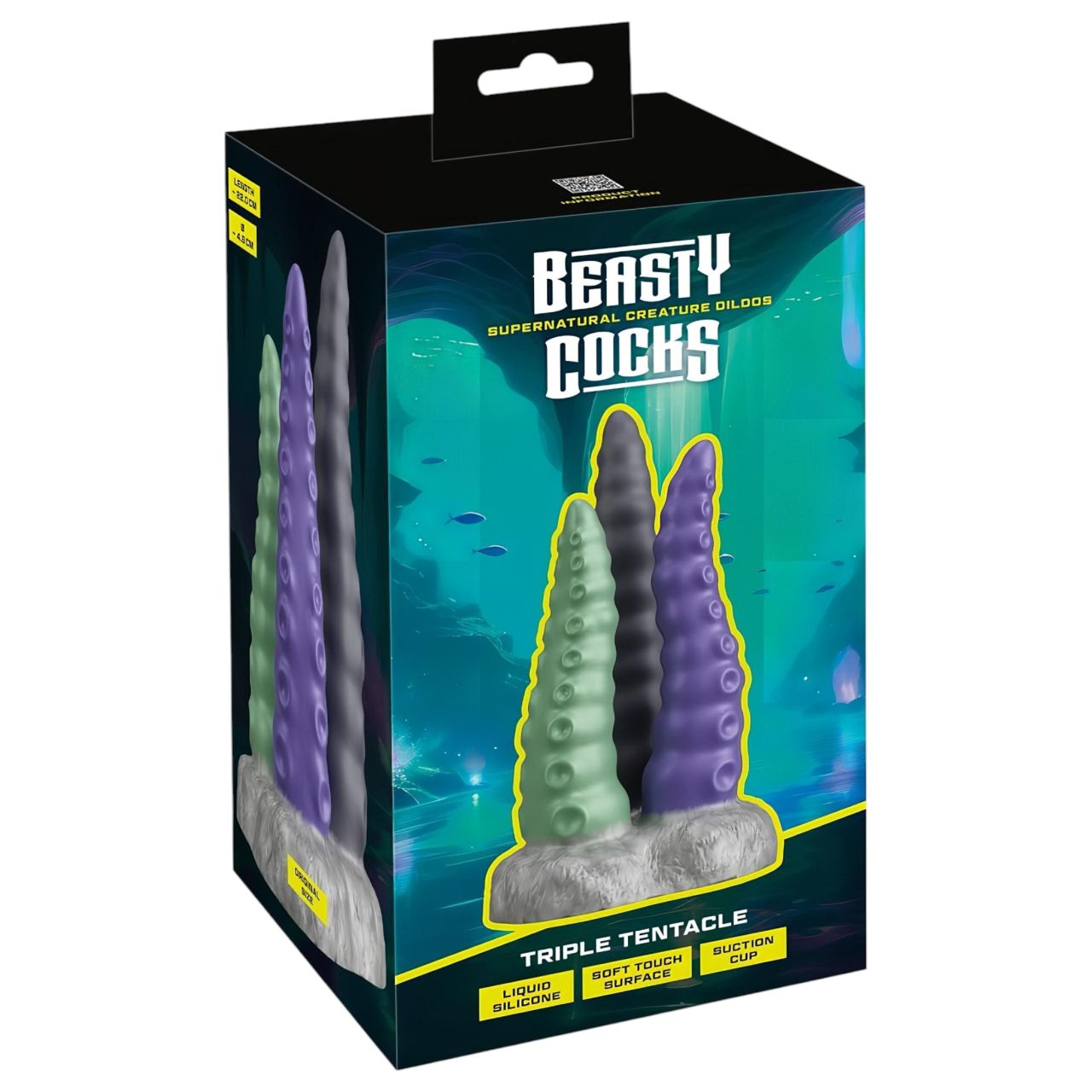 Beasty Cocks Triple Tentacle - tripla polipkar dildó Beasty Cocks Triple Tentacle - tripla polipkar dildó