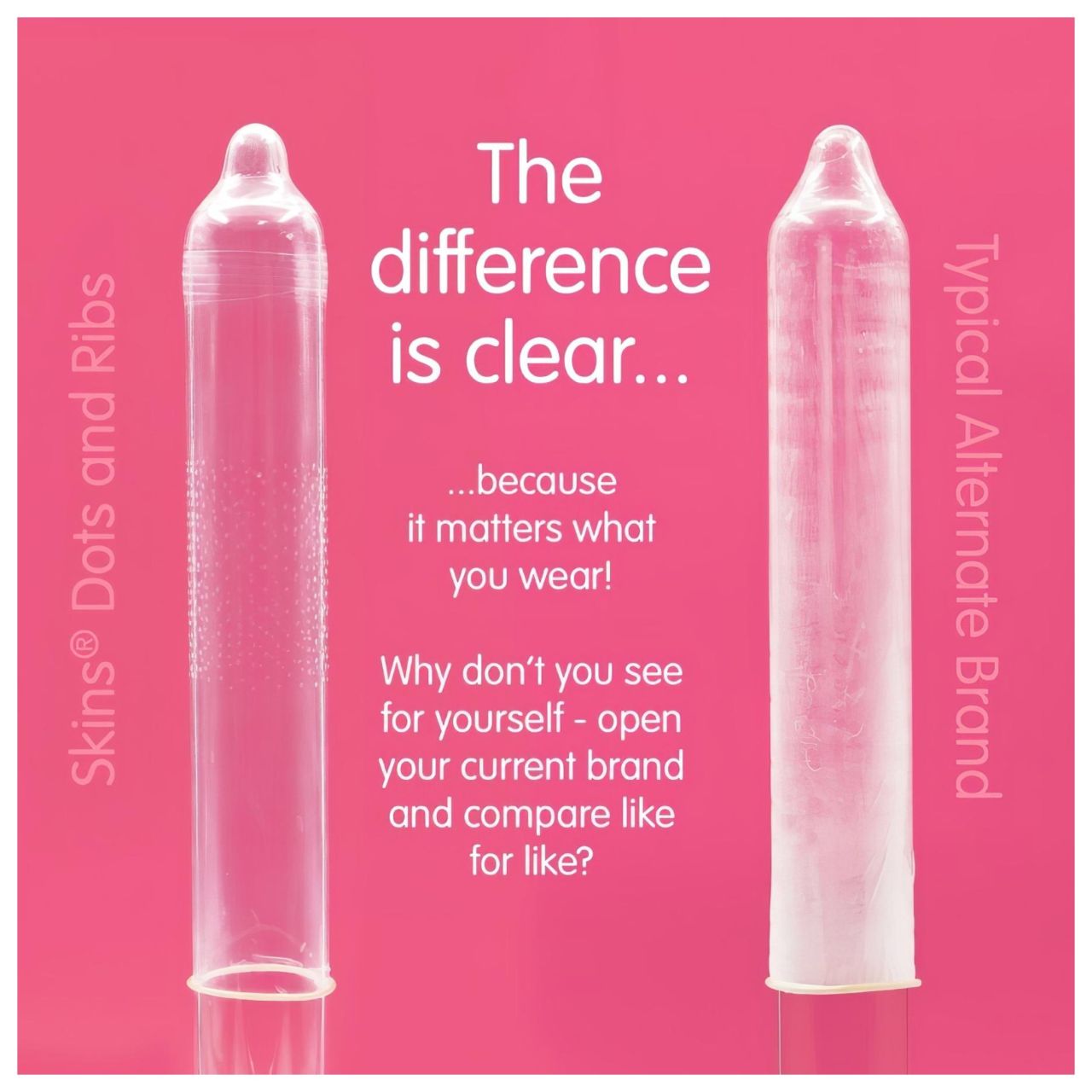 Skins - bordázott és pontozott óvszer (4db) Skins - bordázott és pontozott óvszer (4db)