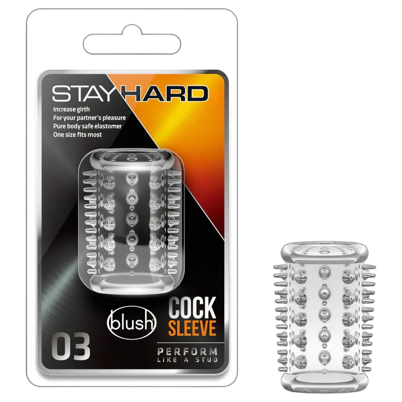 Stay Hard - apró tüskés péniszmandzsetta (átlátszó) Stay Hard - apró tüskés péniszmandzsetta (átlátszó)