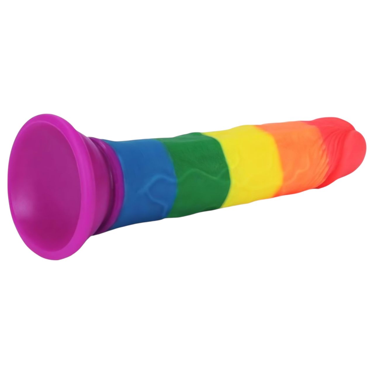 Lovetoy Prider - élethű dildó - 19cm (szivárvány) Lovetoy Prider - élethű dildó - 19cm (szivárvány)