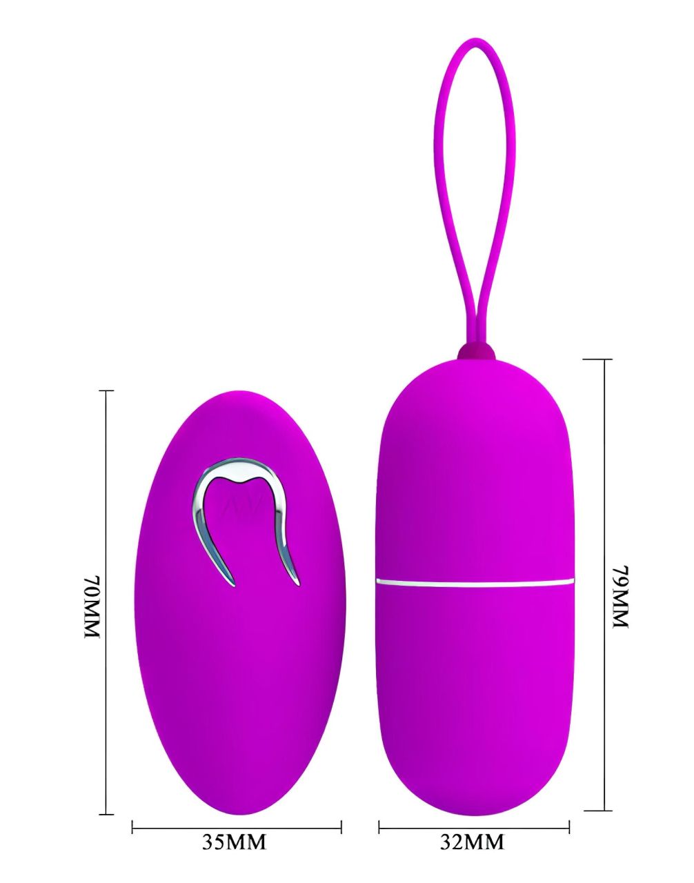 Pretty Love Arvin - rádiós, vibrációs tojás (pink) Pretty Love Arvin - rádiós, vibrációs tojás (pink)