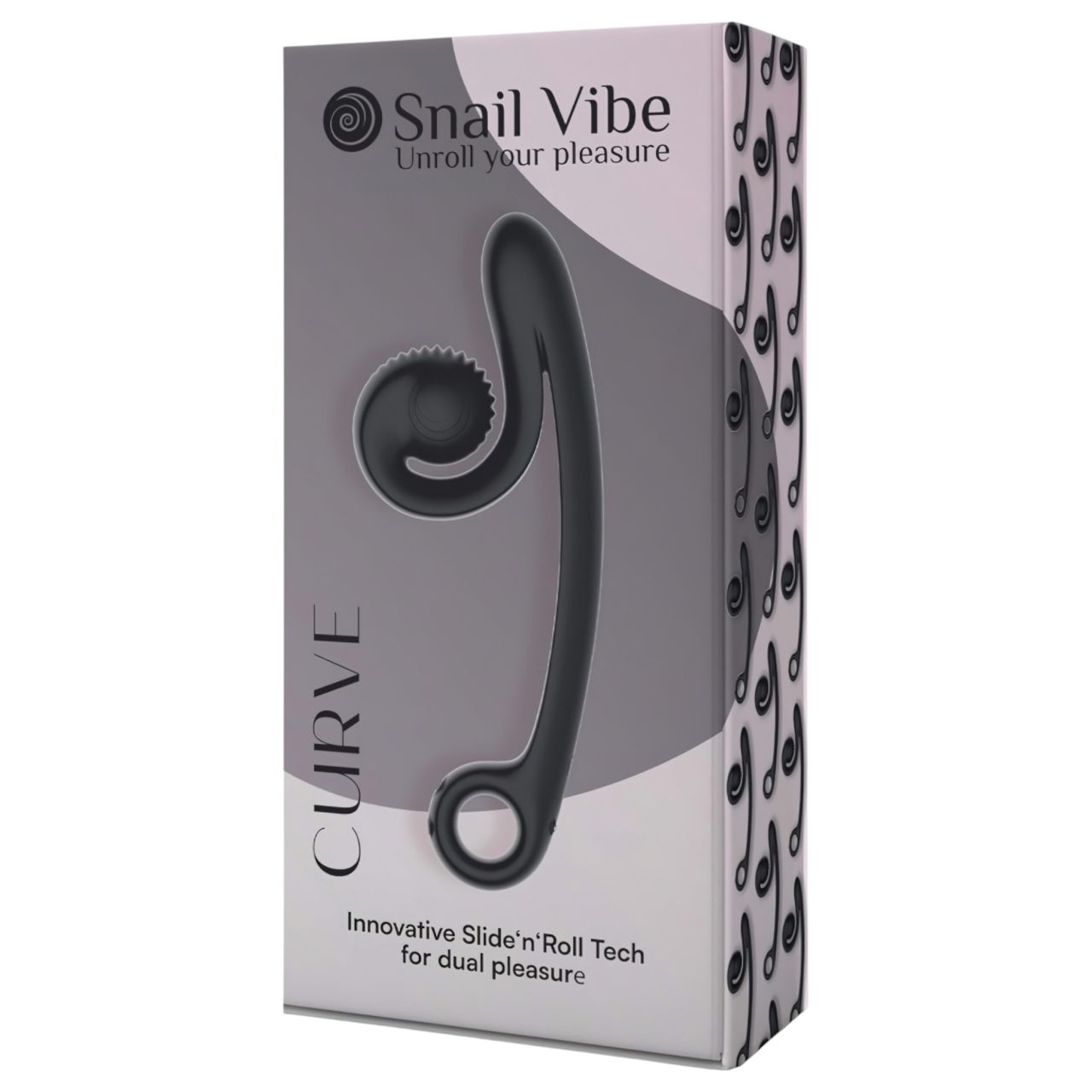 Snail Vibe Curve - 2in1 csiklóizgató vibrátor (fekete) Snail Vibe Curve - 2in1 csiklóizgató vibrátor (fekete)