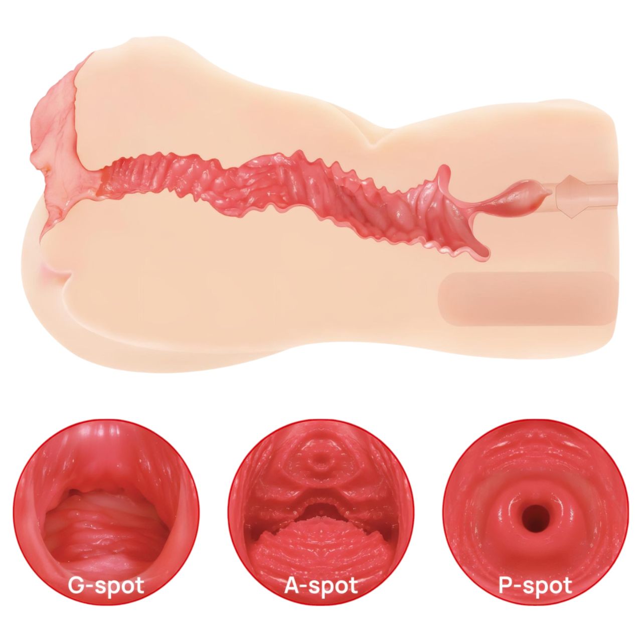 Kokos Onahole 004 - dupla rétegű műpunci maszturbátor (natúr) Kokos Onahole 004 - dupla rétegű műpunci maszturbátor (natúr)