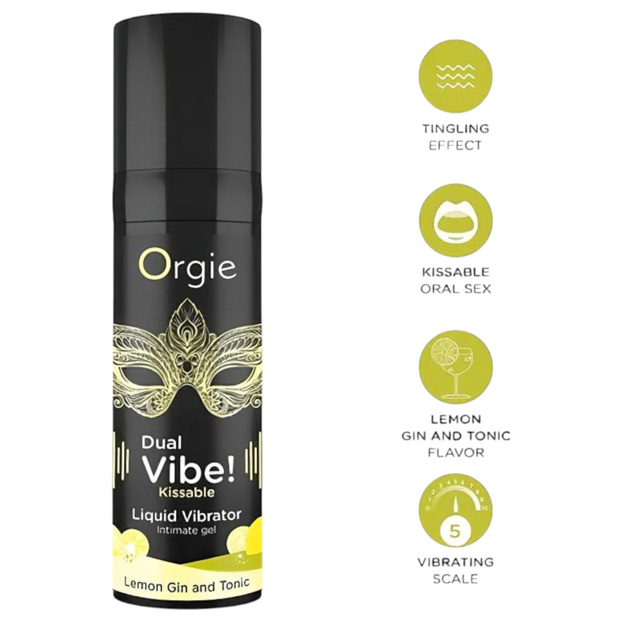 Orgie Dual Vibe - unisex folyékony vibrátor - Gin Tonic (15ml) Orgie Dual Vibe - unisex folyékony vibrátor - Gin Tonic (15ml)