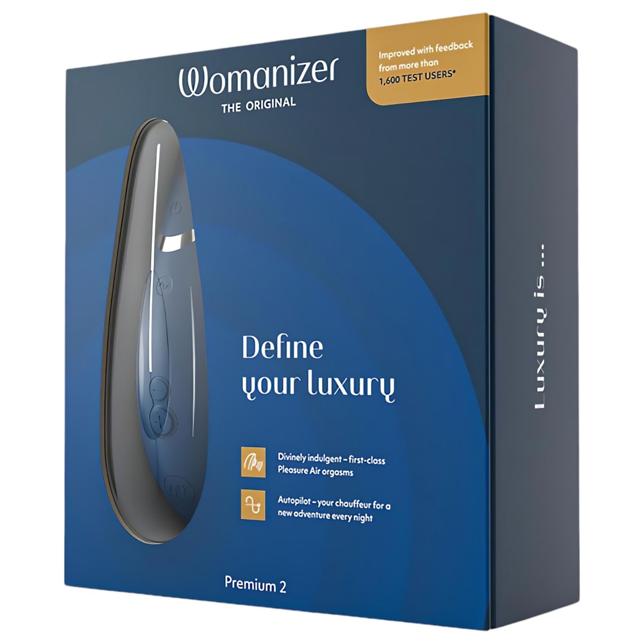 Womanizer Premium 2 - léghullámos csiklóizgató (kék) Womanizer Premium 2 - léghullámos csiklóizgató (kék)