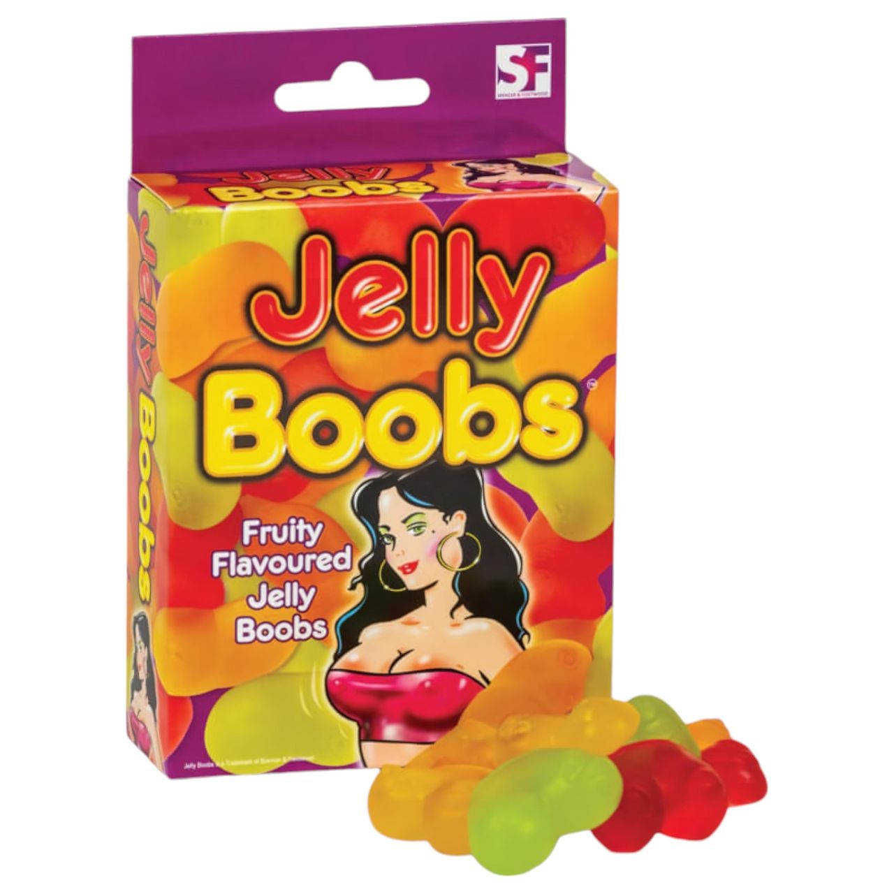 Jelly Boobs - gumicukor cici - gyümölcs ízű (120g) Jelly Boobs - gumicukor cici - gyümölcs ízű (120g)