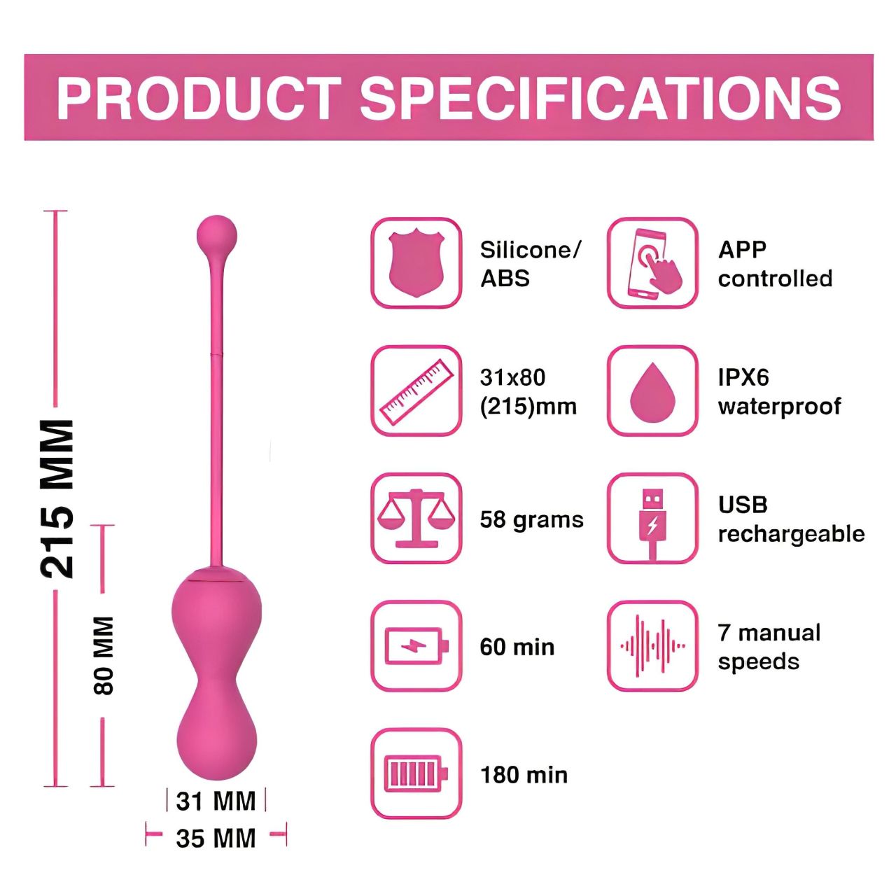 Magic Motion Kegel Master - Okos gésagolyó duó (lila) Magic Motion Kegel Master - Okos gésagolyó duó (lila)
