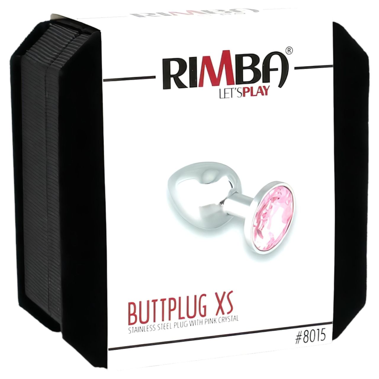 Rimba XS - pink köves, fém anál plug (ezüst) Rimba XS - pink köves, fém anál plug (ezüst)