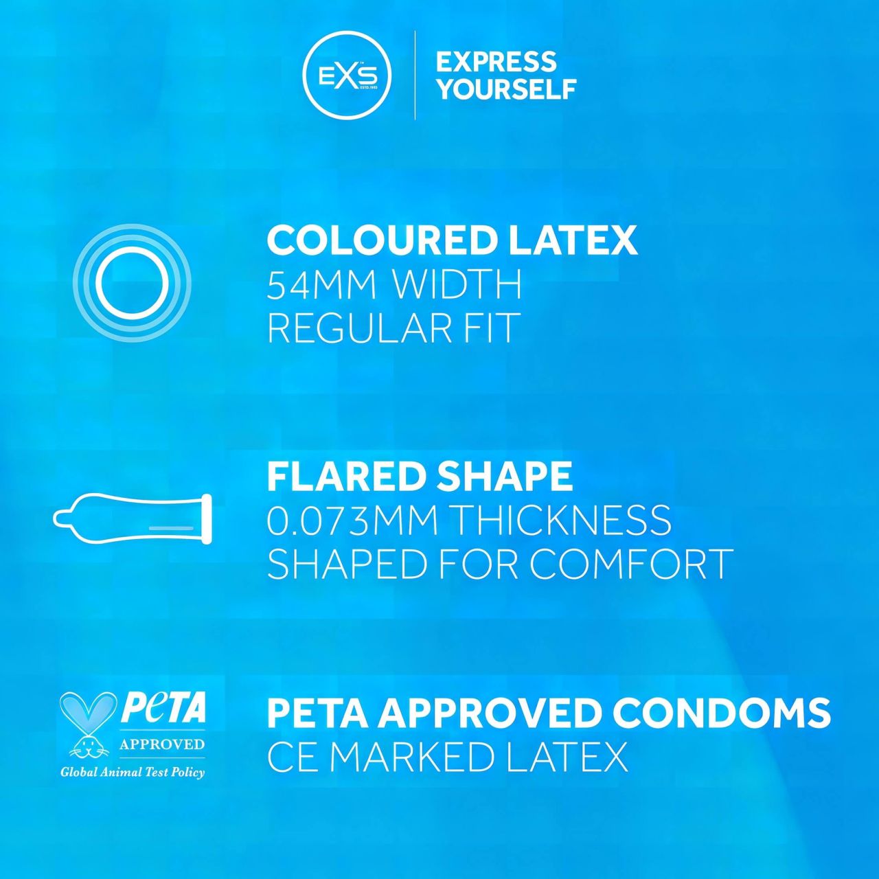 EXS Black - latex óvszer - fekete (12db) EXS Black - latex óvszer - fekete (12db)