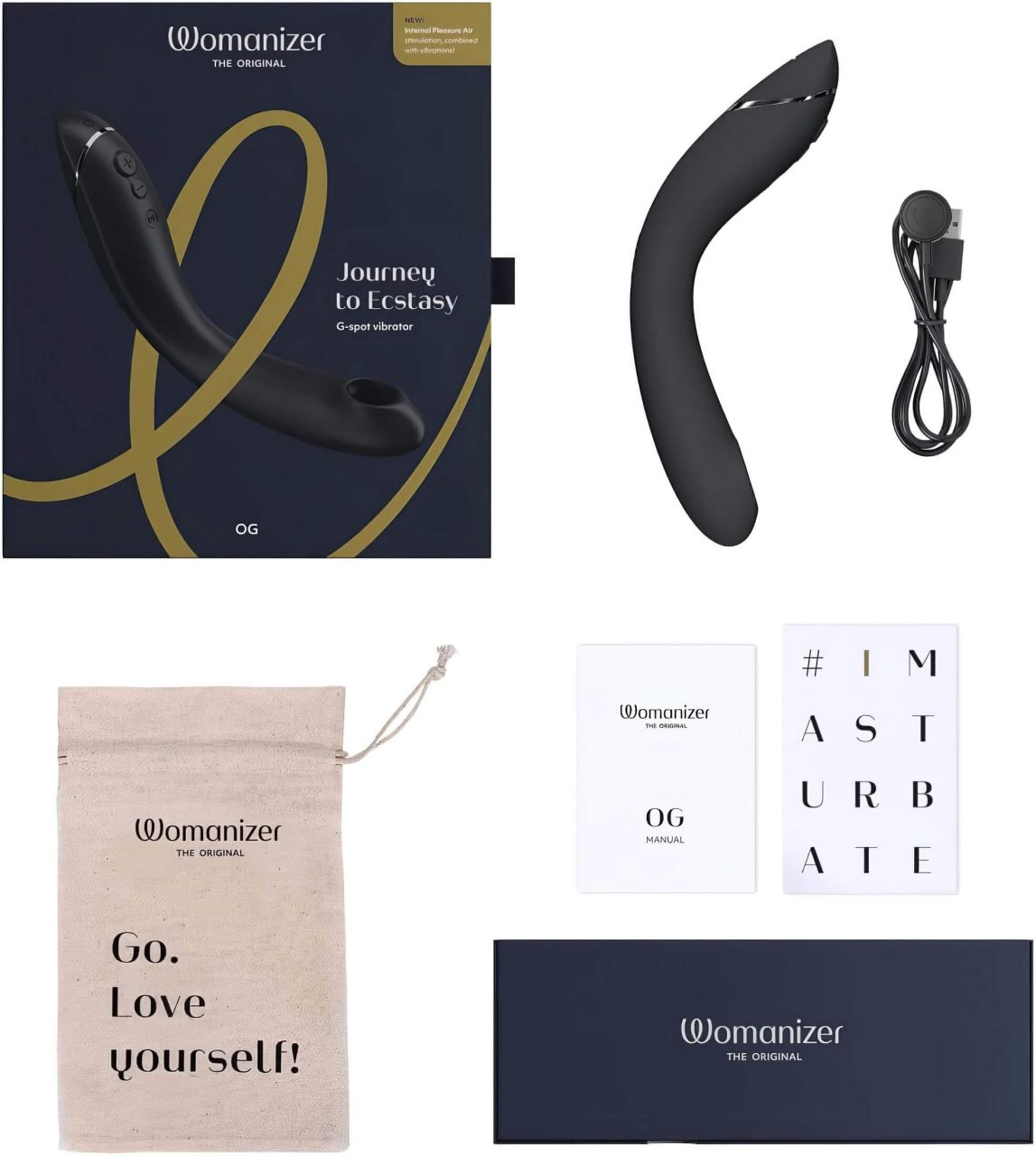 Womanizer OG - akkus, léghullámos 2in1 vibrátor (fekete) Womanizer OG - akkus, léghullámos 2in1 vibrátor (fekete)