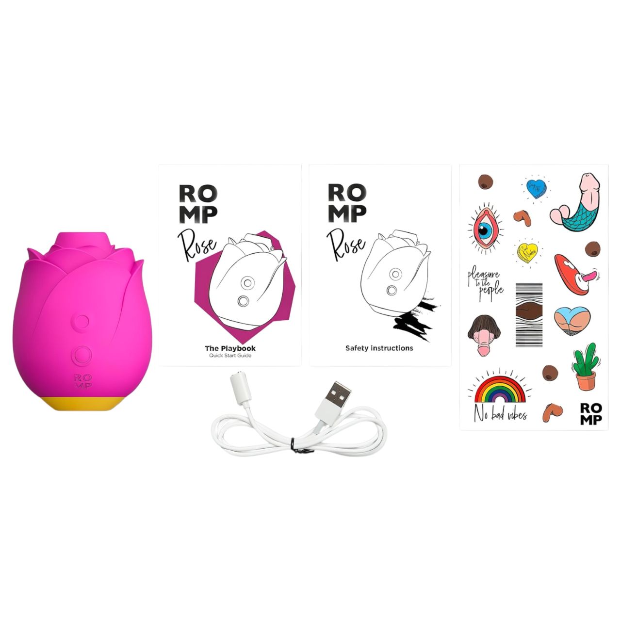 ROMP Rose - léghullámos rózsa vibrátor (pink) ROMP Rose - léghullámos rózsa vibrátor (pink)