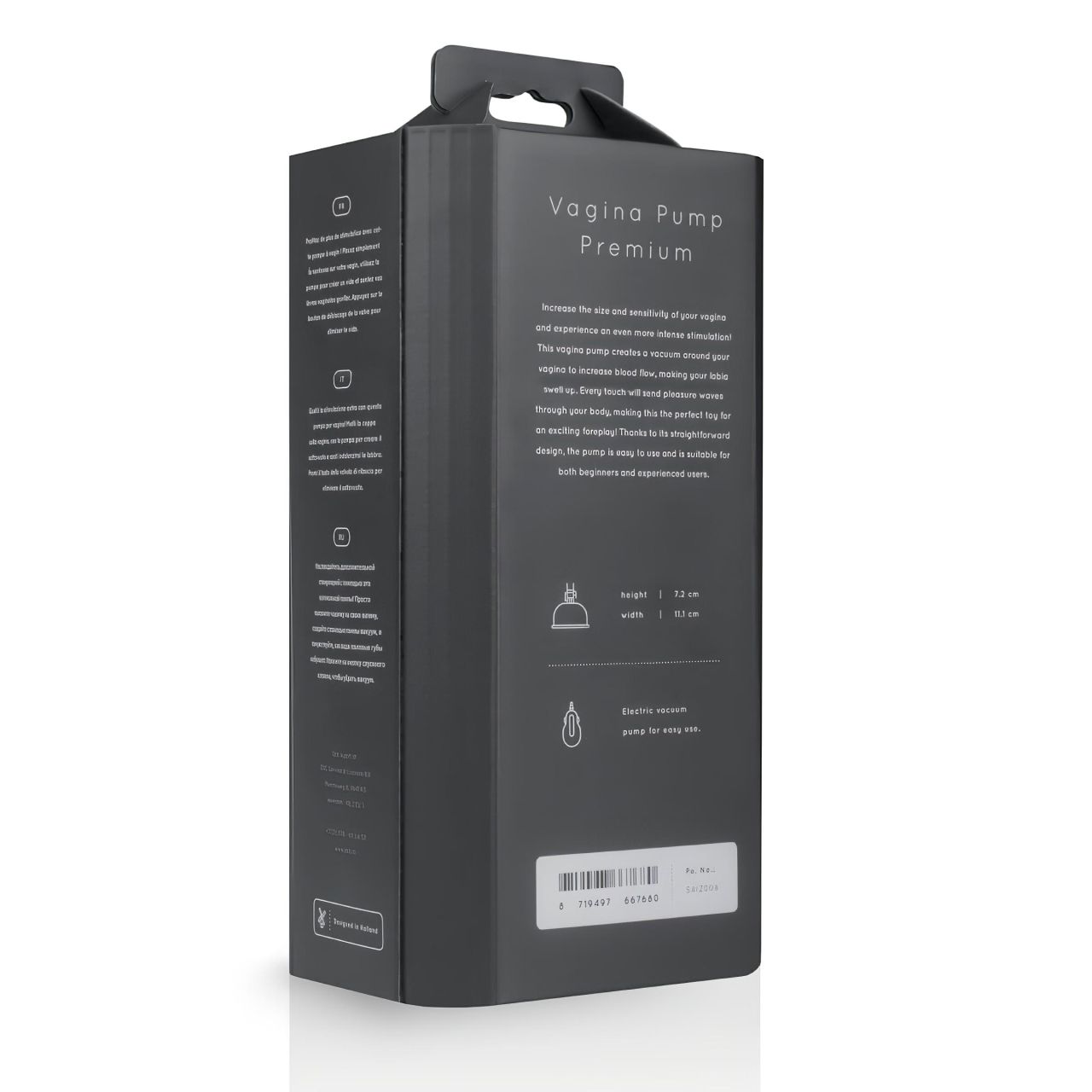 Saiz Premium - automata puncipumpa (átlátszó-fekete) Saiz Premium - automata puncipumpa (átlátszó-fekete)