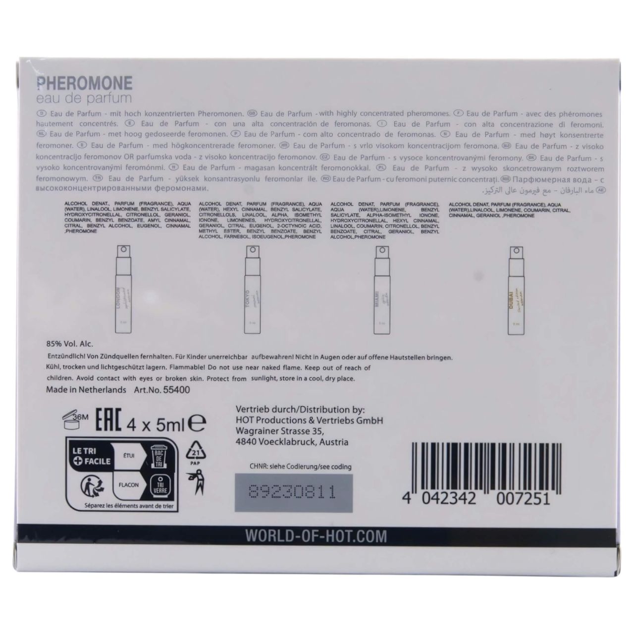 HOT LMTD parfüm csomag nőknek (4x5ml) HOT LMTD parfüm csomag nőknek (4x5ml)